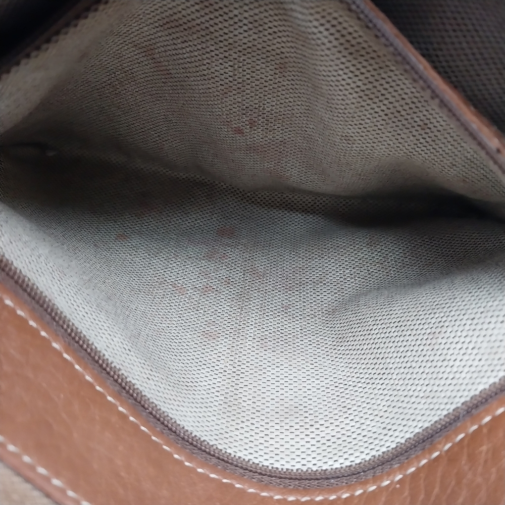 Dooney & Bourke All Weather Leather 2 Shoulder Brown Pebble Tote Bag - Picture 4 of 16